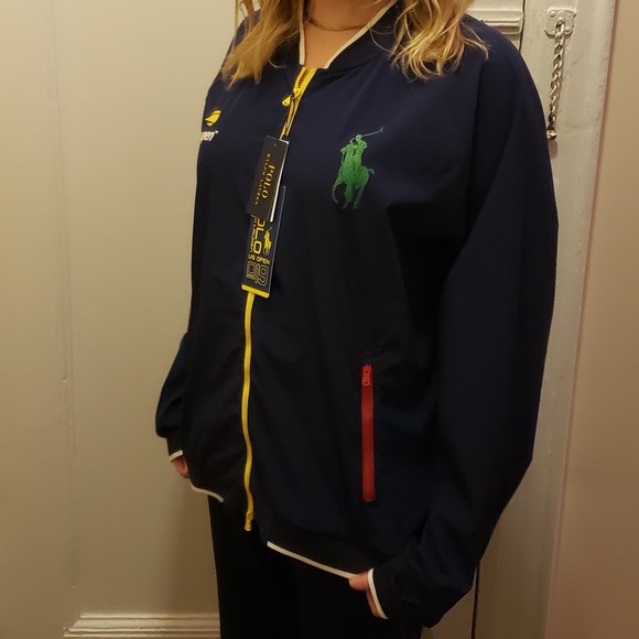 SOLD Polo Navy Track and Tennis Jacket - Picture 3 of 6